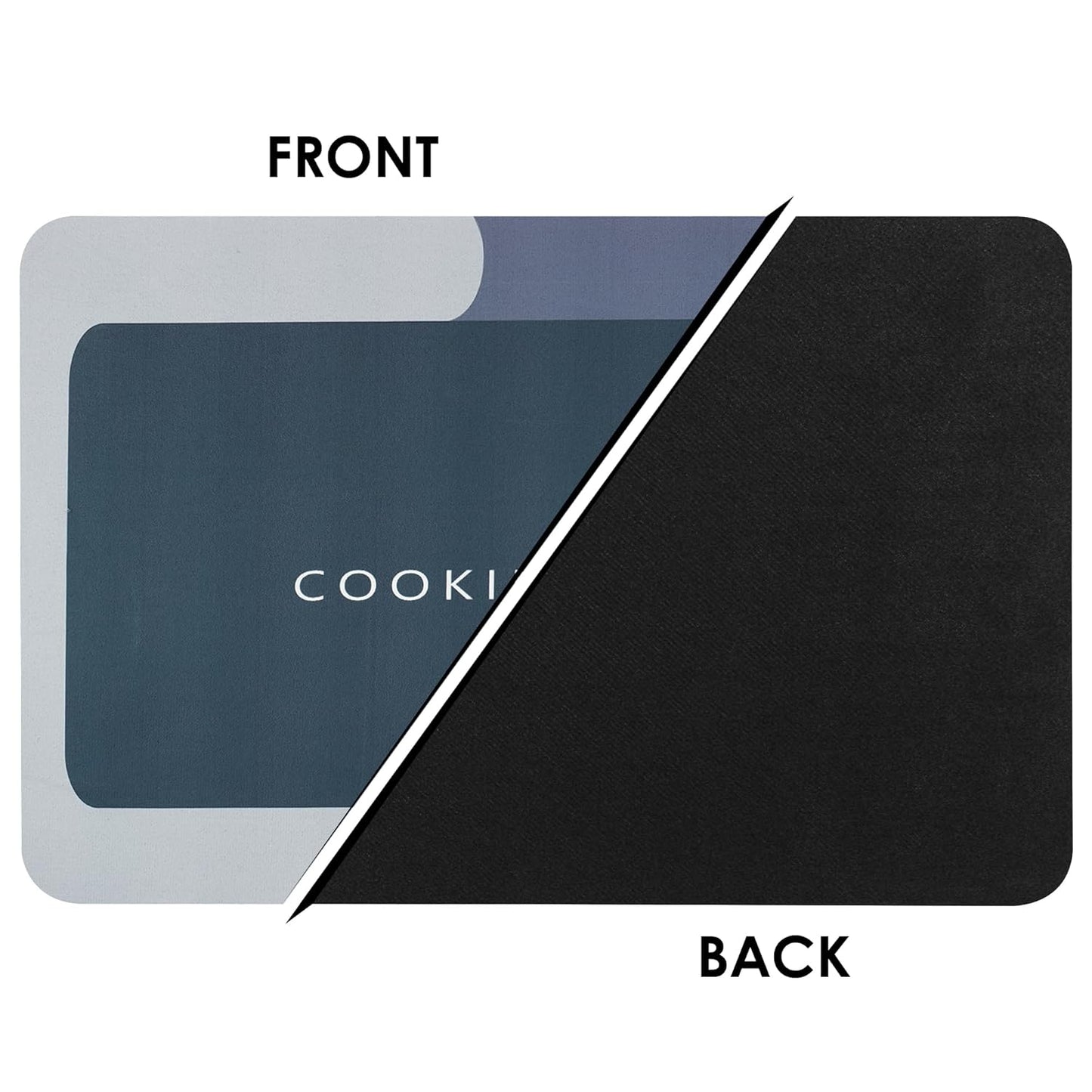 Smarthutt Anti-Slip Kitchen Mats Sets 2 Piece Ash Grey Non Slip Kitchen Mats for Floor Cushioned Kitchen Rugs & Mats Waterproof Comfort Standing Mat Runner for Kitchen